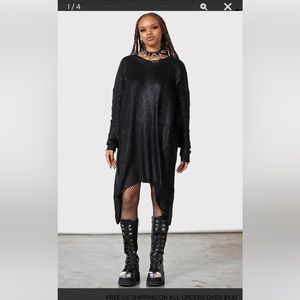 Killstar foil knit sweater